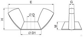 Схема гаек барашковых оцинкованных, DIN 315.jpg