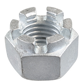 Гайки корончатые DIN 935 Zn КНР исп.2, DIN 935